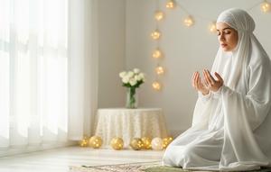 Doa Idul Fitri. (Gemini AI)