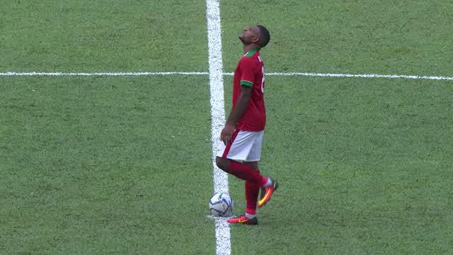 Indonesia menahan imbang 1-1 Thailand di laga pertama grup B SEA Games 2017 di Stadion Shah Alam, Selangor, Selasa (15/8/2017).