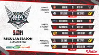 Link Live Streaming MPL Indonesia Season 9 Pekan Ketiga di Vidio, 4-6 Maret 2022. (Sumber : dok. vidio.com)