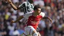 Kemenangan ini membuat Arsenal menempati posisi lima klasemen dengan torehan sepuluh poin. (AP Photo/Kirsty Wigglesworth)