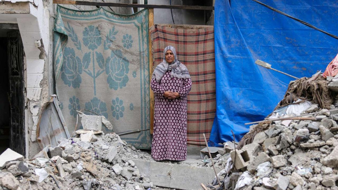 Potret pilu warga Palestina dan rumahnya yang hancur lebur akibat serangan Israel di Jalur Gaza