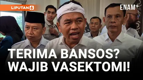 VIDEO: Dedi Mulyadi Usulkan Vasektomi sebagai Syarat Bansos