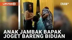 Aksi suami joget bareng biduan kerap kali buat hati istri panas. Namun hal berbeda dialami pria beristri berikut ini di sebuah hajatan. Pria ini dihampiri dan dijambak oleh sang anak yang kesal.