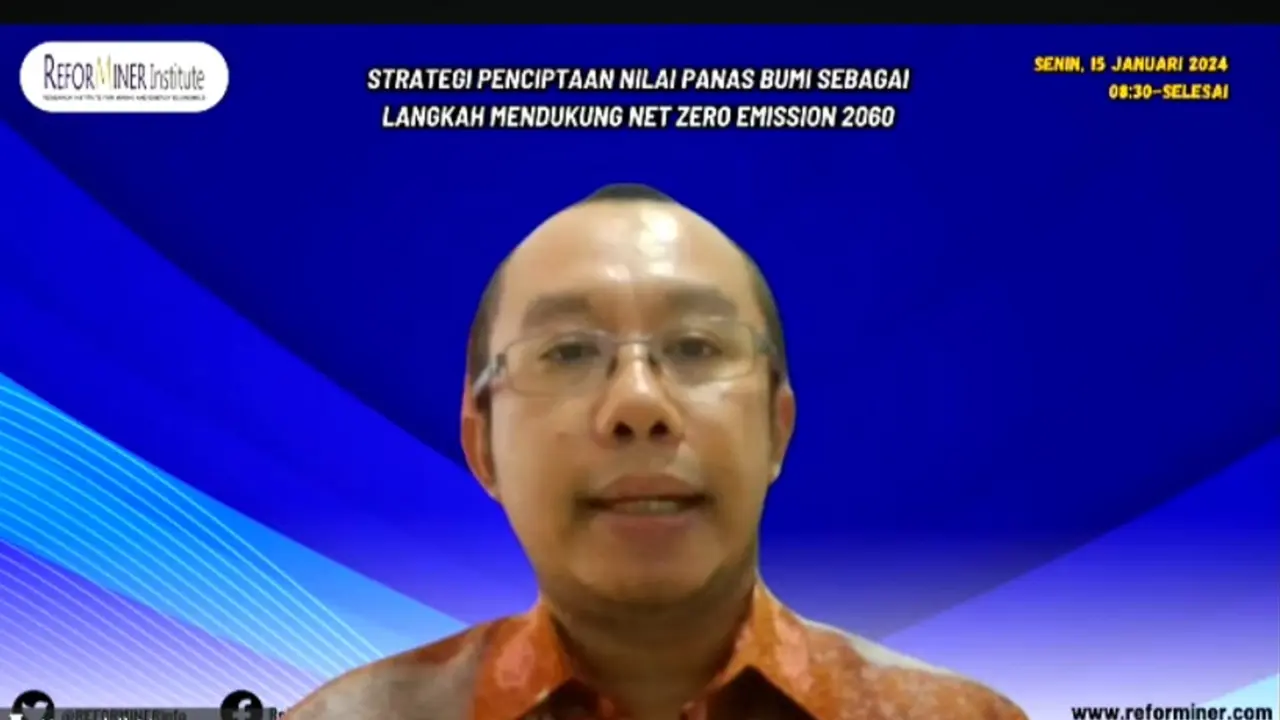 Reforminer Institute berharap isu terkait panas bumi bisa dibahas dalam debat perdana calon wakil presiden (cawapres) pada Minggu (21/1/2024).