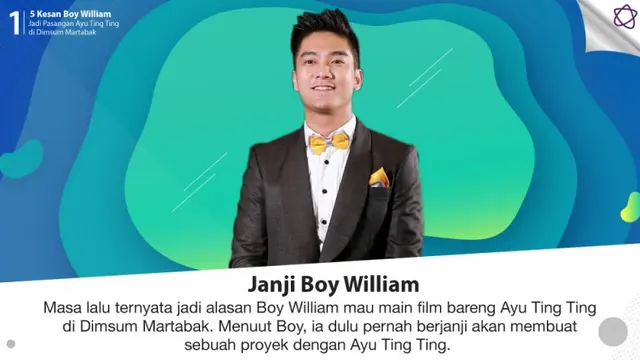 [Bintang] 5 Kesan Boy William Jadi Pasangan Ayu Ting Ting di Dimsum Martabak