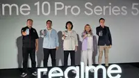 Peluncuran&nbsp;Realme 10 Pro Plus 5G di Indonesia. (Liputan6.com/ Agustinus Mario Damar)