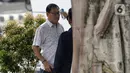 Mantan Ketua DPRD Kabupaten Bengkalis Abdul Kadir diperiksa suhu tubuh oleh petugas saat tiba di Gedung KPK, Jakarta, Rabu (18/3/2020). Abdul Kadir diperiksa sebagai saksi untuk tersangka Bupati nonaktif Bengkalis Amril Mukminin terkait dugaan suap. (merdeka.com/Dwi Narwoko)
