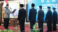 Gubernur Jateng, Ganjar Pranowo saat melantik Pimpinan Baznas Jawa Tengah periode 2022-2027, di Grhadhika Bakti Praja, Jumat (10/6/2022).