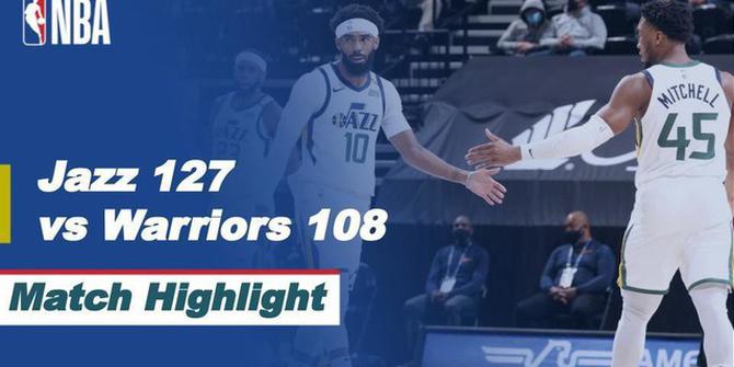 VIDEO: Stephen Curry Lampaui Torehan Legenda NBA saat Golden State Warriors Takluk dari Utah Jazz