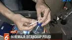 Saat digrebek, para remaja ini sempat membuang barang bukti berupa satu paket sabu seberat 0,56 gram keluar jendela.