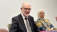 CEO The Australian Trade and Investment Commission (Austrade), Paul Grimes saat ditemui di kantornya International Towers, Barangaroo, Sydney, Australia, Jumat (21/11/2025). (Foto: Liputan6.com/Tira Santia)