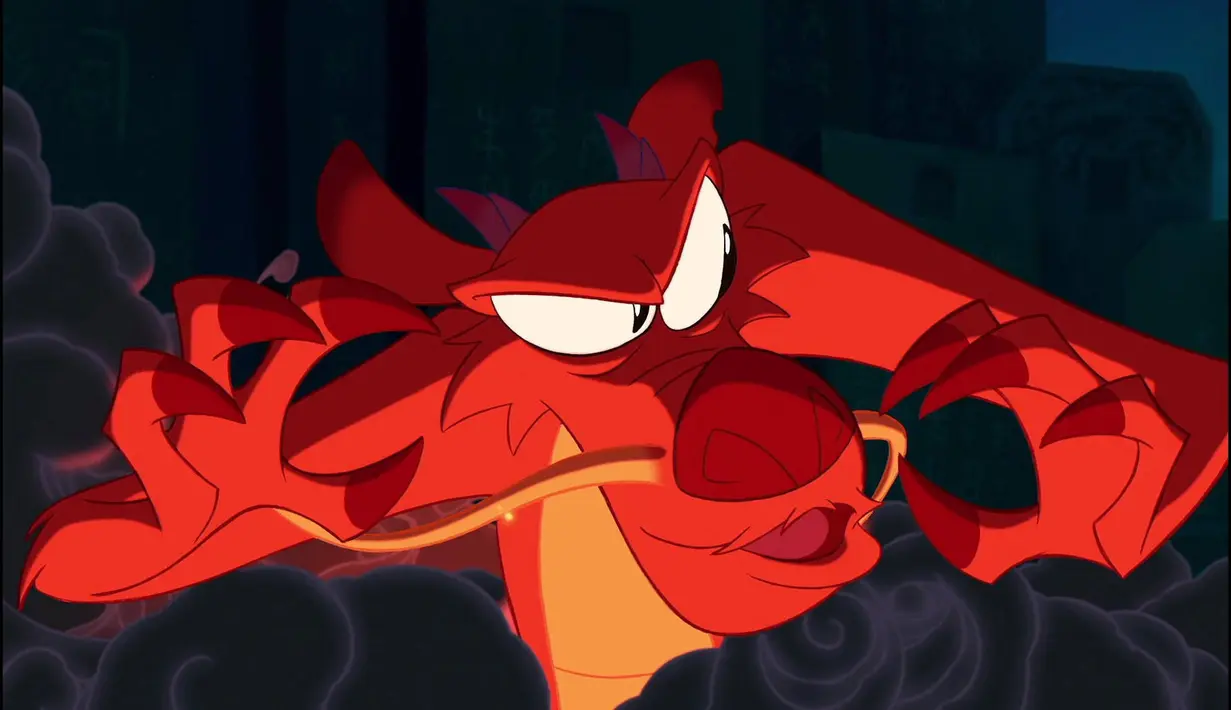 Dilansir dari E! News, Mushu sebenarnya menyanyikan sebuah lagu dalam film berjudul Keep 'Em Guessing. Namun bagian tersebut dipotong. (Disney)