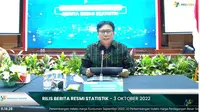 Kepala BPS Margo Yuwono menjelaskan, angka inflasi September 2022