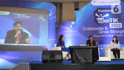 Direktorat Pemberdayaan Informatika, Ditjen Aplikasi Informatika menggelar Roadshow perdana kompetisi IdenTIK 2022. IdenTIK merupakan kompetisi tahunan bertujuan untuk menggali potensi inovasi karya anak bangsa di bidang teknologi informasi dan komunikasi (TIK). (Liputan6.com/HO/Kominfo)