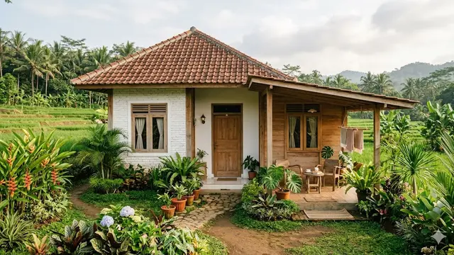 Model Rumah Minimalis 1 Lantai 2 Kamar