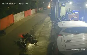 Momen Aksi Curanmor Gagal, Pelaku Ancam Tembak Korban