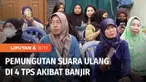 Pemungutan suara yang tertunda akibat banjir, kembali digelar di Kota Tangerang, Banten. Pemungutan suara ulang juga digelar di sejumlah daerah yang disebabkan karena surat suara tertukar, adanya pemilih yang tidak terdaftar di DPT dan adanya indikas...