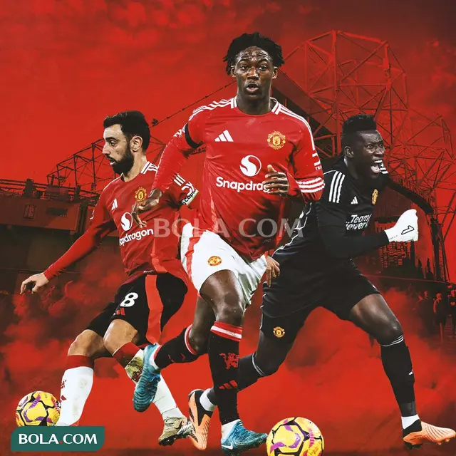 Manchester United - Bruno Fernandes, Kobbie Mainoo, Andre Onana