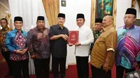 Gubernur Sumsel resmi didapuk sebagai Presiden Dunia Melayu Dunia Islam di Indonesia (Dok. Humas Pemprov Sumsel / Nefri Inge)