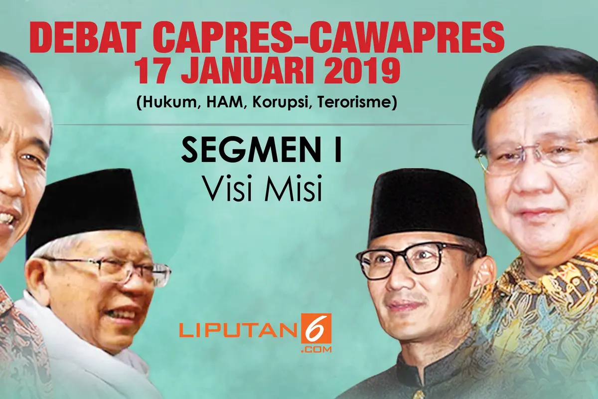Segmen I Debat Perdana Capres-Cawapres 2019