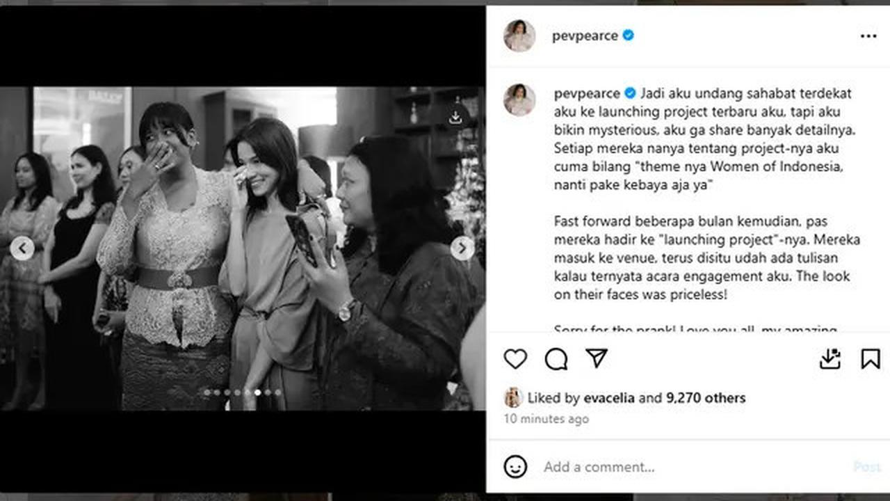 Pevita Pearce Akhirnya Ungkap Prosesi Lamaran dengan Mirzan Meer, Penuh Tangis Bahagia