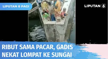 Turun dari mobil, seorang gadis di Pare-pare nekat lakukan percobaan bunuh diri dengan melompat dari jembatan setinggi 5 meter ke sungai. Diduga gegara habis bertengkar dengan pacarnya di mobil.