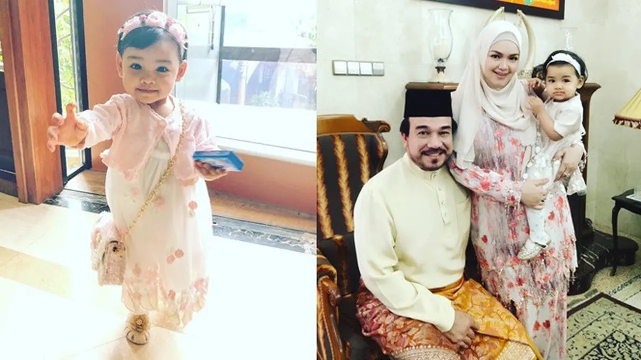 6 Potret Menggemaskan Siti Aafiyah, Putri Siti Nurhaliza