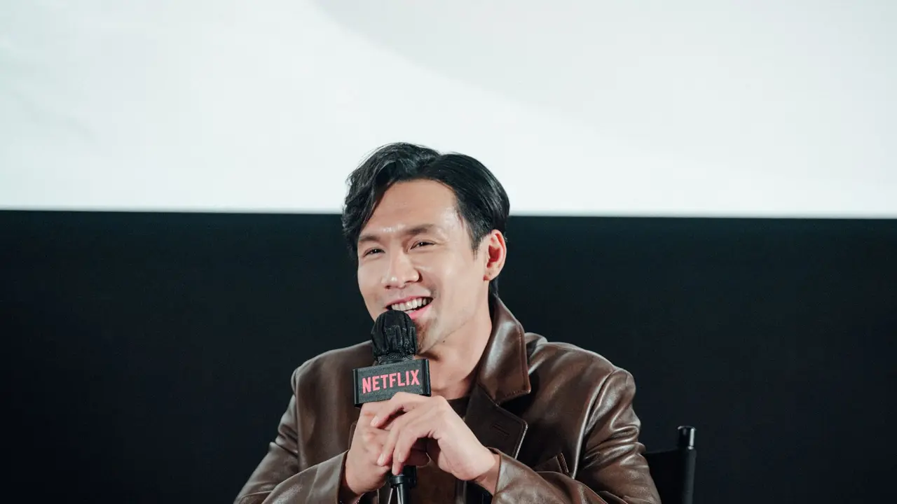 Fendy Chow dalam konferensi pers film Surat untuk Masa Mudaku. (dok: Netflix)