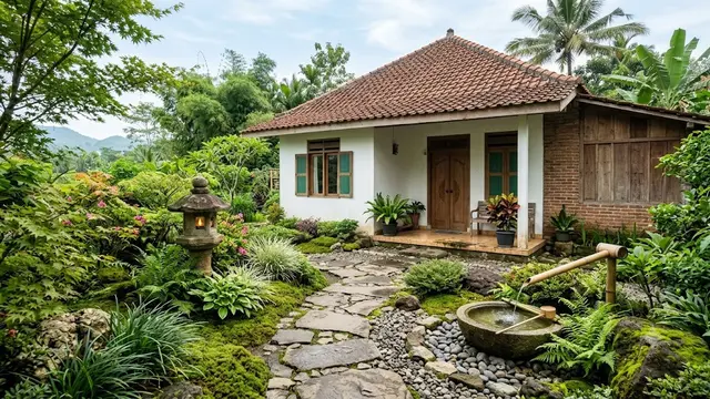 Ide Halaman Rumah Bergaya Kebun Desa Jepang