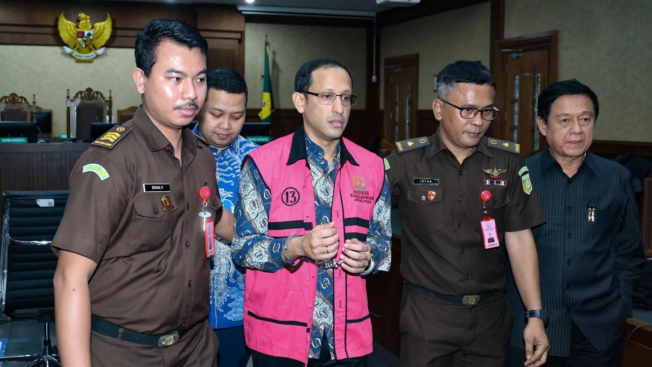 FOTO: Nadiem Jelaskan Tim Bayangan Kemendikbudristek di Sidang Chromebook