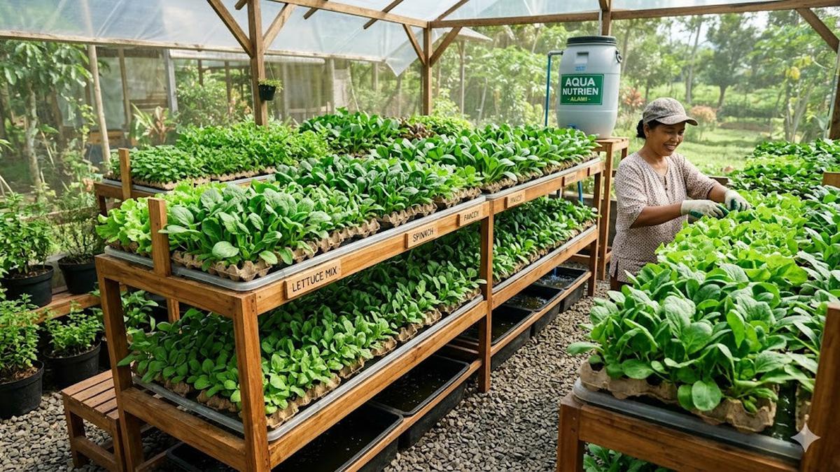 Cara Membuat Hidroponik dari Rak Telur Bekas Tanpa Listrik, Cocok untuk Pemula di Rumah