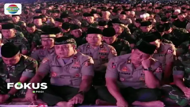 Lantunan Doa dan Zikir dari Ribuan TNI-Polri Bagi Gempa Palu
