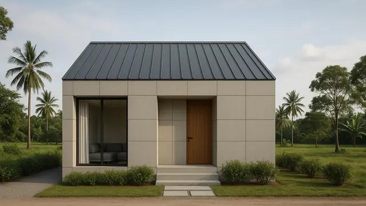 10 Gambar Rumah Sederhana 8x8 2025 Konsep Minimalis Modern, Punya Bentuk Cantik dan Nyaman Ditempati