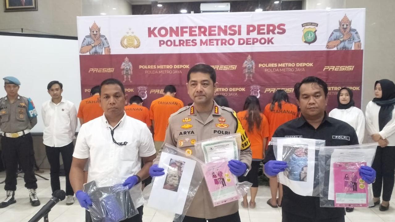 Polisi Ungkap Sindikat Penjualan Bayi Melalui Sosmed di Depok, Satu Anak Rp45 Juta