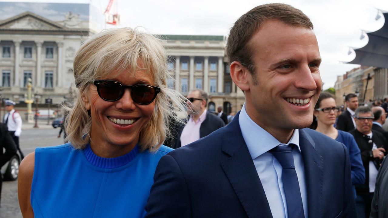 Brigitte and Emmanuel Macron