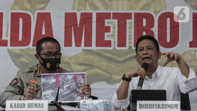 FOTO: Polda Metro Jaya Sampaikan Rilis Kasus Editor Metro TV