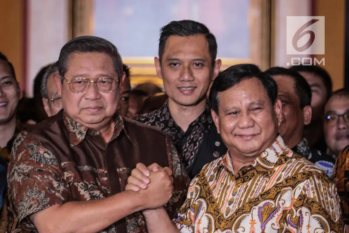 Salam Komando Prabowo dan SBY Usai Bahas Pemilu 2019