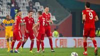Bayern Munchen meraih kemenangan 1-0 atas juara Liga Champions CONCACAF, Tigres, pada laga final Piala Dunia Antarklub 2020 di Education City Stadium, Jumat (12/2/2021) dini hari WIB. (AFP/Karim Jaafar)