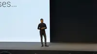 Director of Product Management and Marketing Xiaomi Donovan Sung dalam peluncuran Mi A2 di Madrid, Spanyol (Liputan6.com/ Yuslianson)