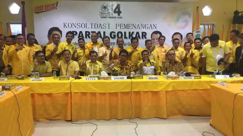 Ketua Umum Partai Golkar Airlangga Hartarto saat menghadiri konsolidasi bersam DPD Golkar Sulawesi selatan (Istimewa)