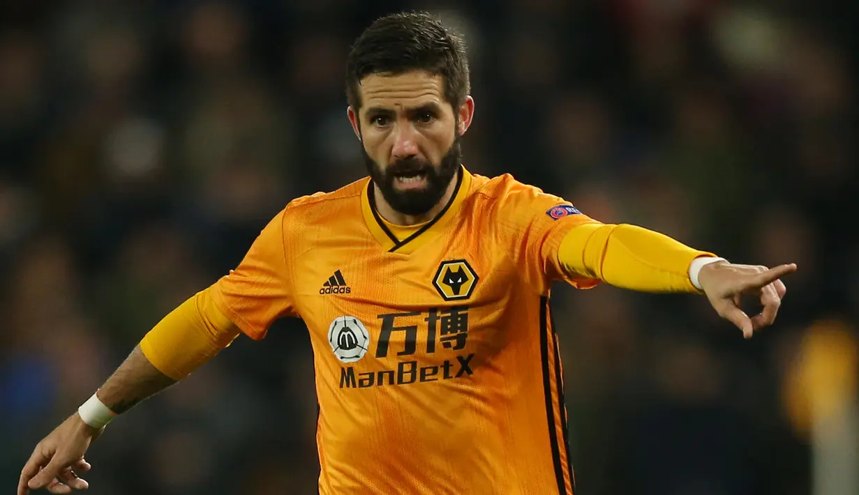 4. Joao Moutinho - Moutinho adalah pemain yang memiliki jam terbang tinggi di berbagai kompetisi antar klub Eropa. Gelandang asal Portugal ini mampu menjadi pengisi lini tengah Wolves yang dapat diandalkan dalam membangun serangan. (AFP/Paul Harding)