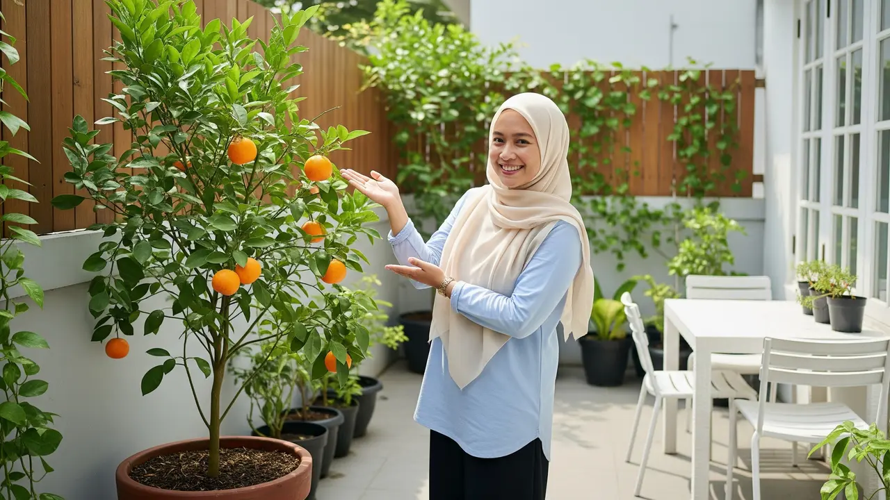 Inspirasi Kebun Buah dengan Tabulampot