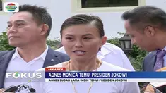 Agnez Mo bertemu Presiden Jokowi bahas mimpi anak muda untuk bersama pemerintah memajukan peradaban bangsa.