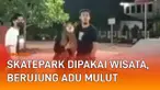 Insiden cekcok antara seorang pria dan sekelompok pemuda terekam kamera. Terjadi di sebuah skatepark pada malam hari. Pria yang marah-marah ke para pemuda itu berusaha diredam oleh keluarganya.