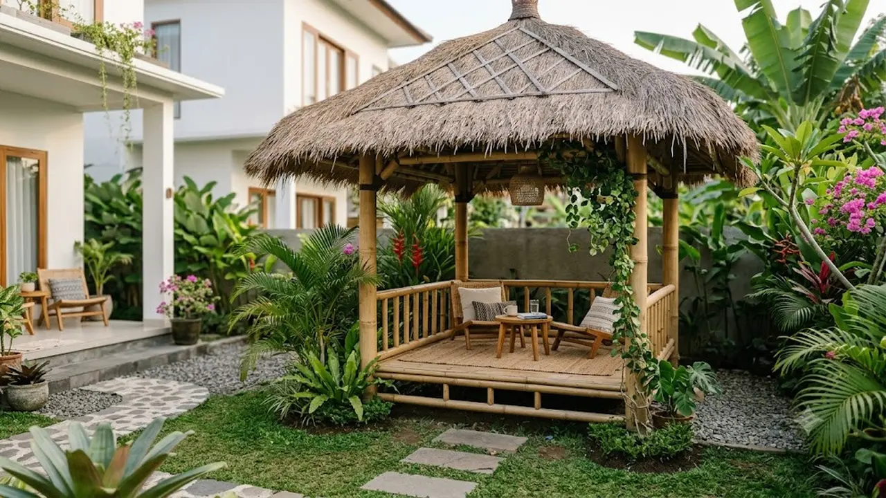 6 Model Gazebo Mini untuk Slow Living di Pekarangan Rumah, Sudut Santai Menenangkan