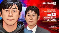 Infografis Timnas Indonesia Vs Jepang di Stadion Utama GBK dan Head to Head Keduanya