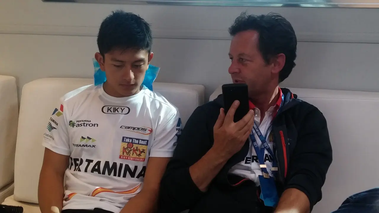 Rio Haryanto, Piers Hunnisett