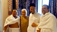 Foto mantan Ketua MPR RI Amien Rais bertemu dengan Rizieq Shihab di Arab Saudi. (Ist)