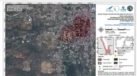 Citra satelit pleiades tanggal 30 September 2018, setelah gempa. (LAPAN)