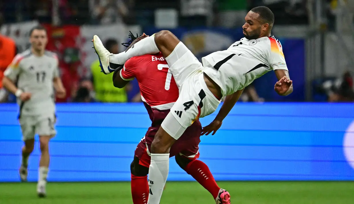 Hasil imbang ini juga bisa hindarkan Jerman dari Inggris di babak 16 besar Euro nanti, kalau Inggris ada di puncak klasemen grup C. (Tobias SCHWARZ / AFP)